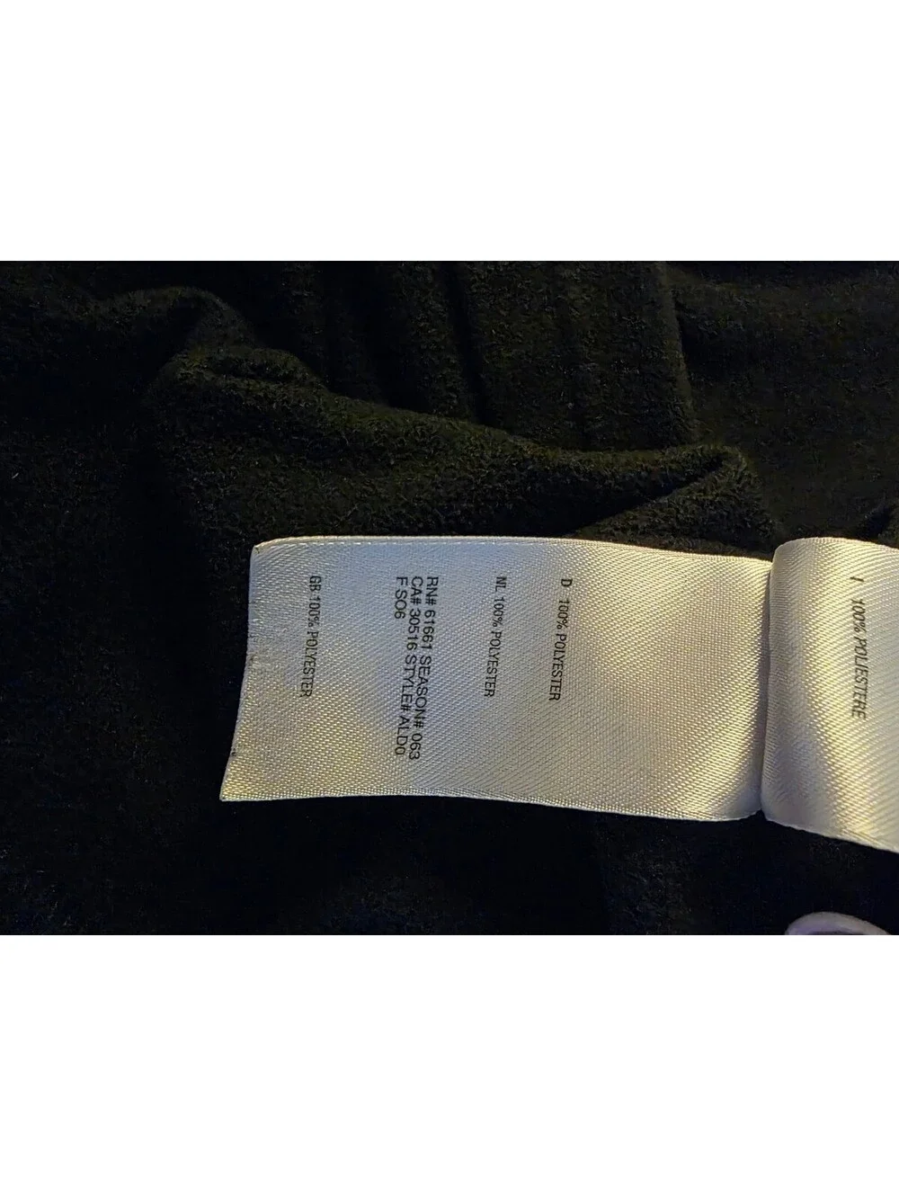 The North Face TKA 100 Black Quarter-Zip Fleece Pullover Distressed 2006